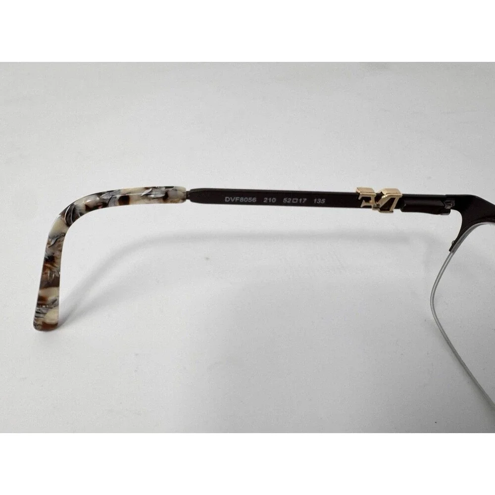 Diane von Furstenberg DVF8056 Eyeglass Frames Only Brown Gold 210 52-17-135